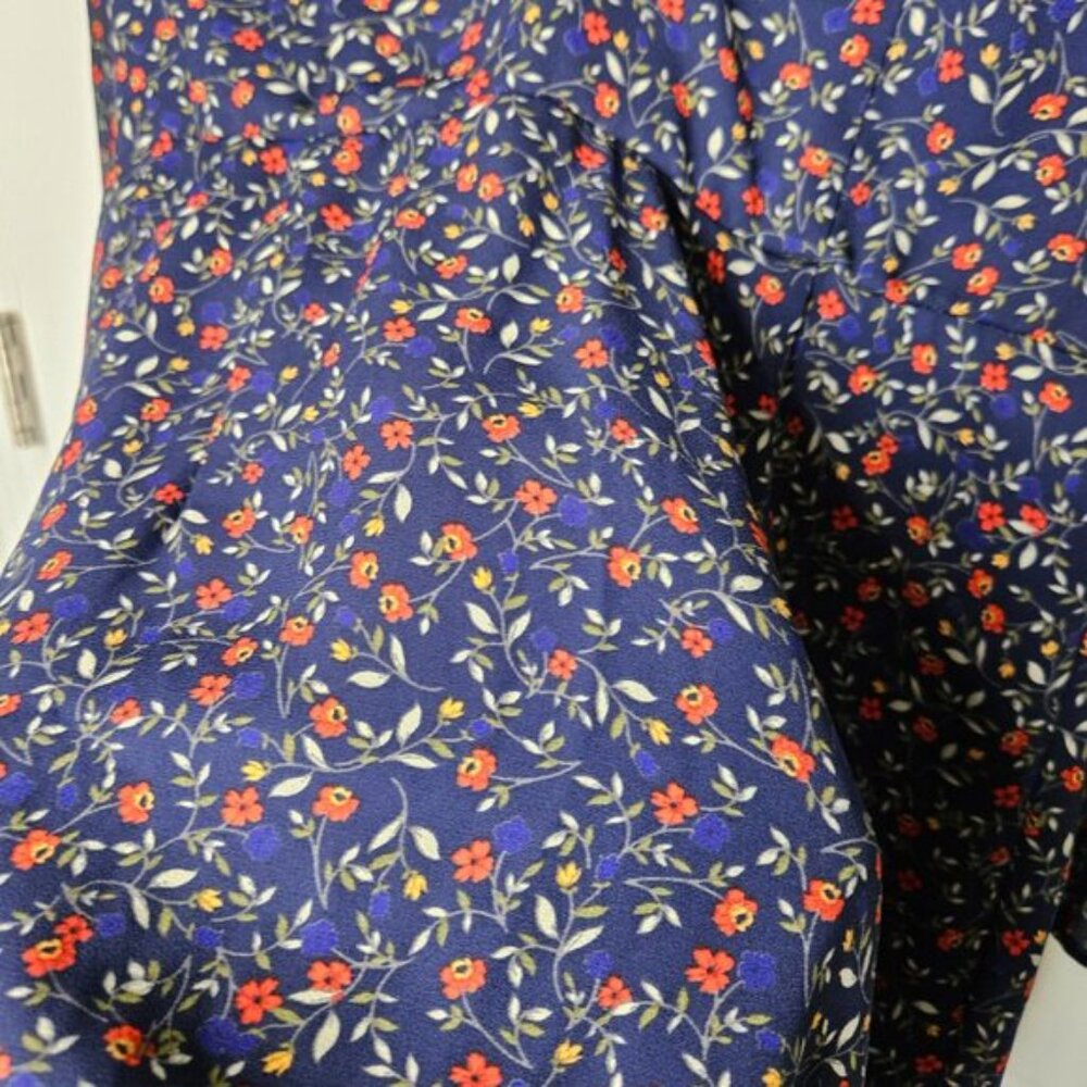 JACK by BB DAKOTA Blue Floral Mini Dress Long sleeves Size S - Picture 8 of 16